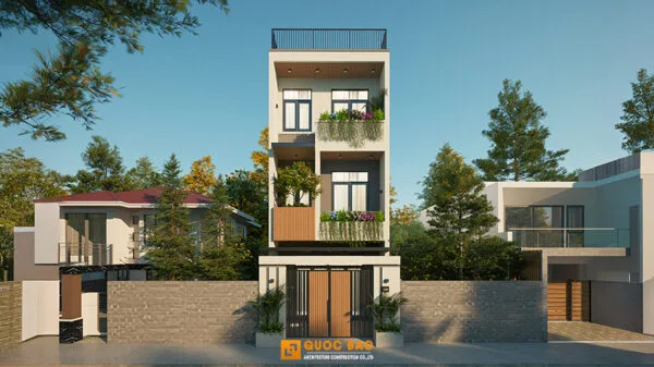 Ấn tượng với ngôi nhà phố 3 tầng hiện đại trên đất xéo  – NP24122